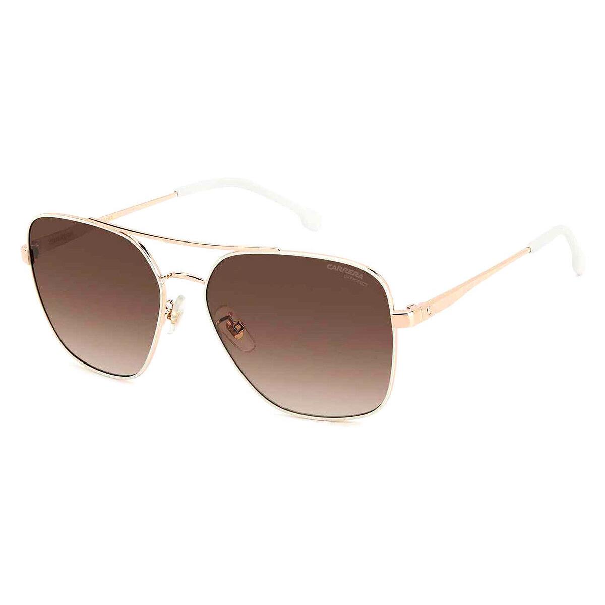 Carrera Car Sunglasses White Copper Gold / Brown Gradient