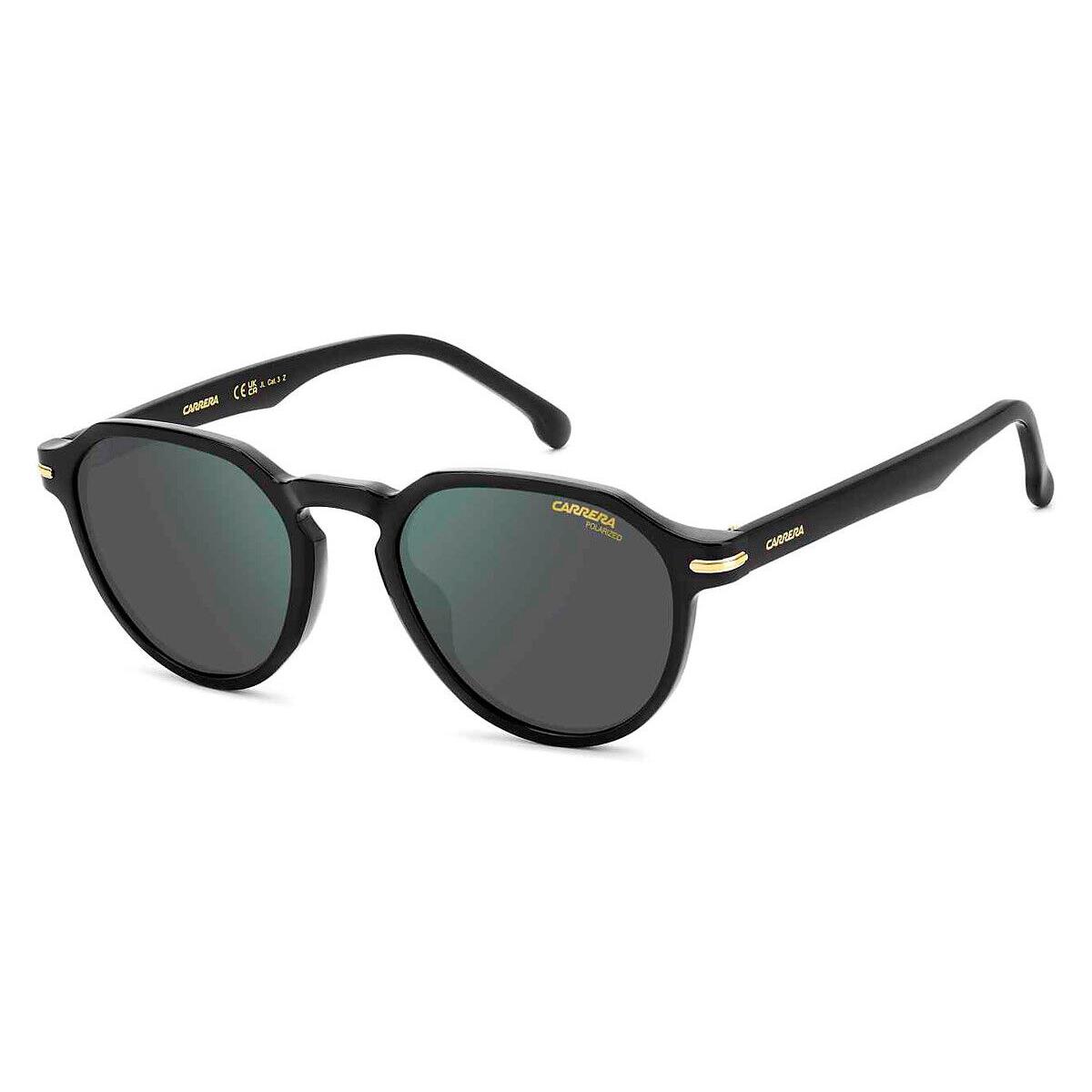 Carrera Car Sunglasses Black / Green Gray Polarized HC AR
