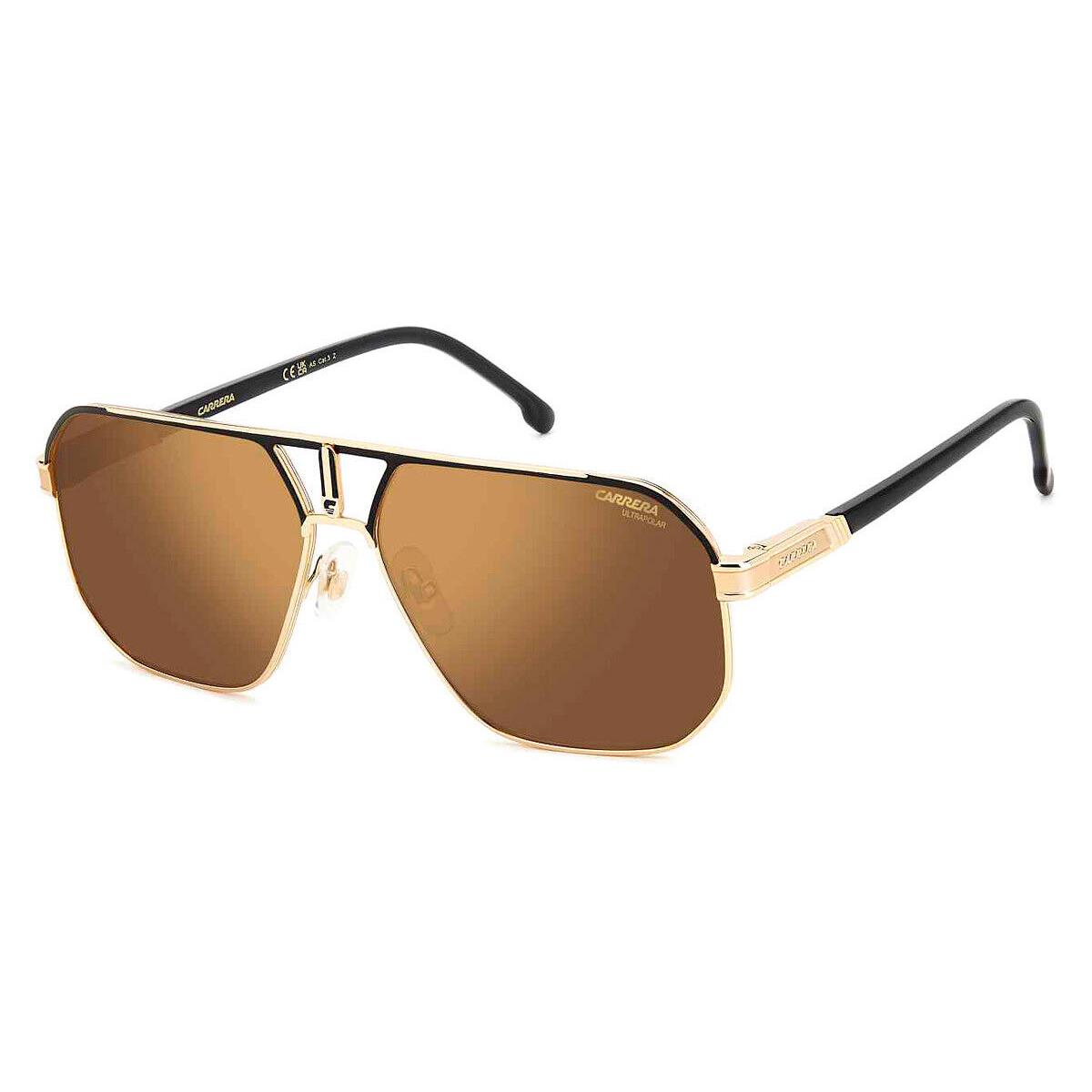 Carrera Car Sunglasses Matte Black Gold / Gold HC Polarized AR