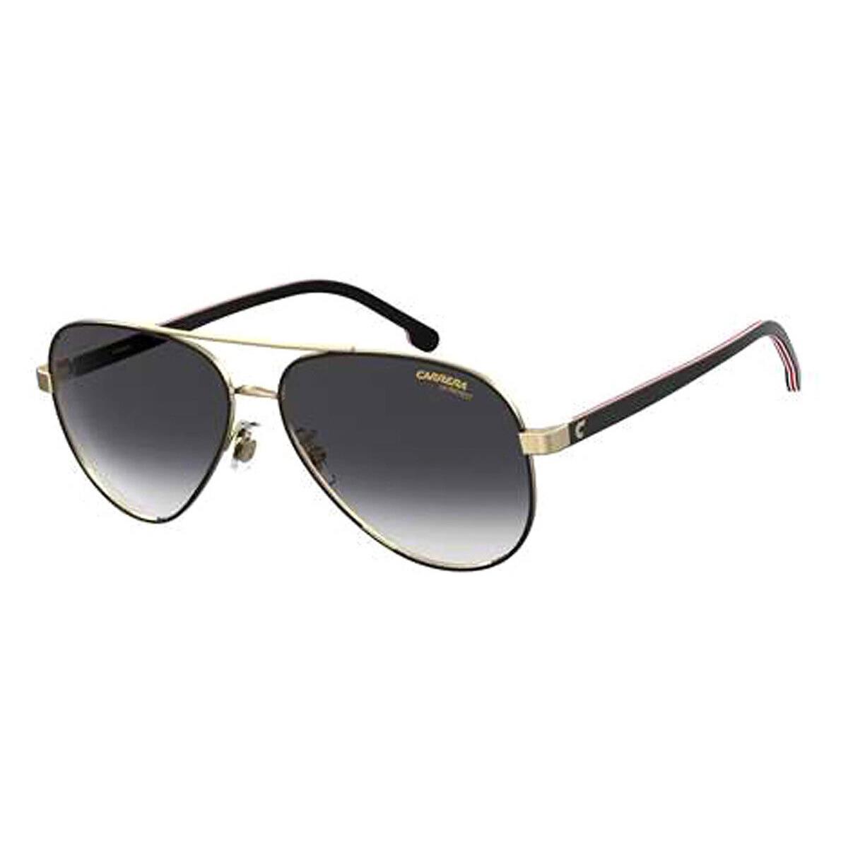 Carrera Car Sunglasses Women Black Gold / Gray Shaded 58mm