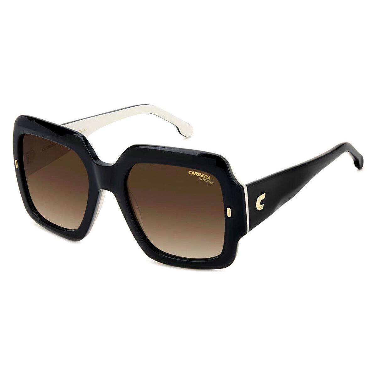 Carrera Car Sunglasses Black White / Brown Gradient 54mm