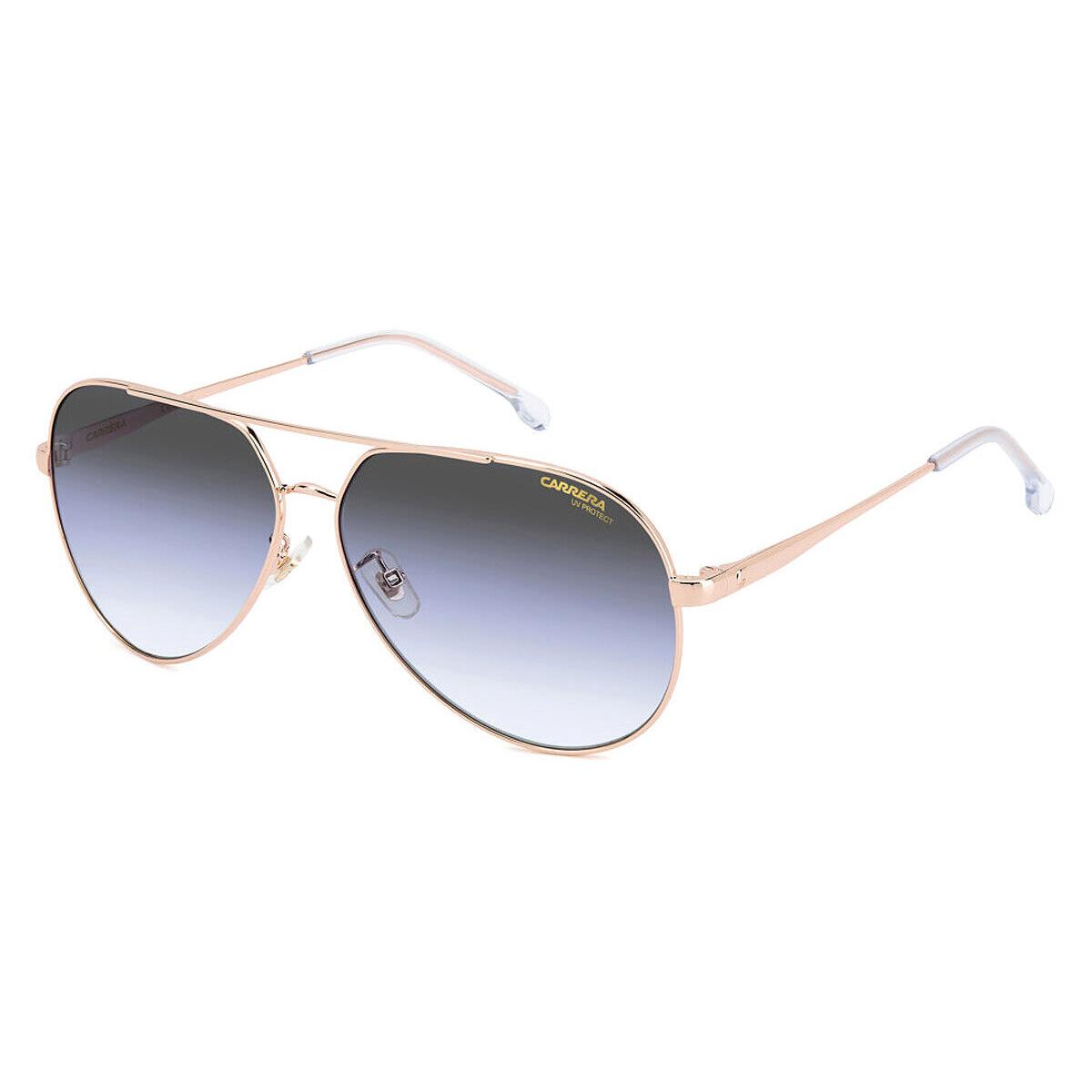Carrera Car Sunglasses Gold Blue / Gray Shaded Blue 63mm