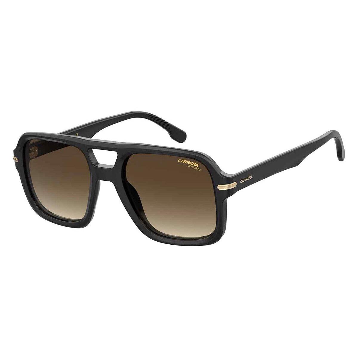 Carrera Car Sunglasses Men Black / Brown Gradient 55mm