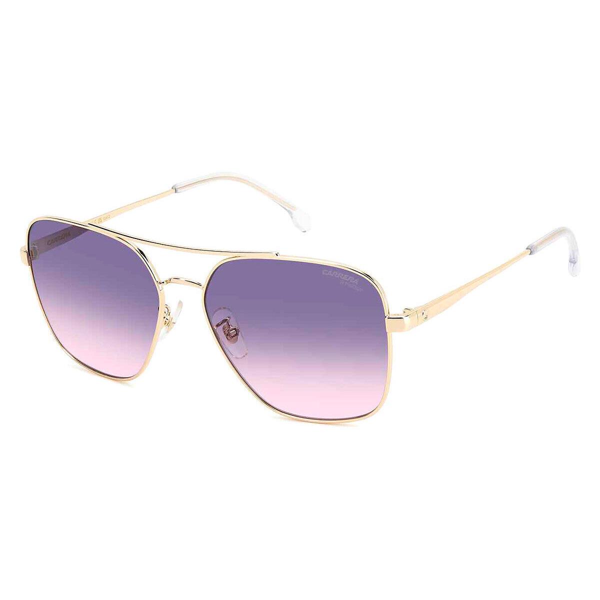 Carrera Car Sunglasses Gold Crystal / Mauve Shaded Pink 60mm