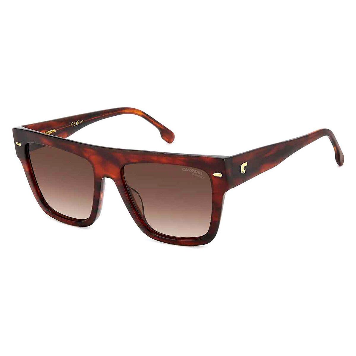 Carrera Car Sunglasses Women Brown Horn / Brown Gradient 55mm