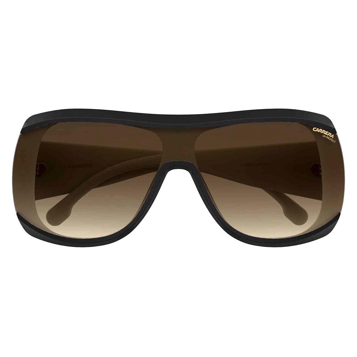 Carrera Car Sunglasses Black White / Brown Gradient 99mm