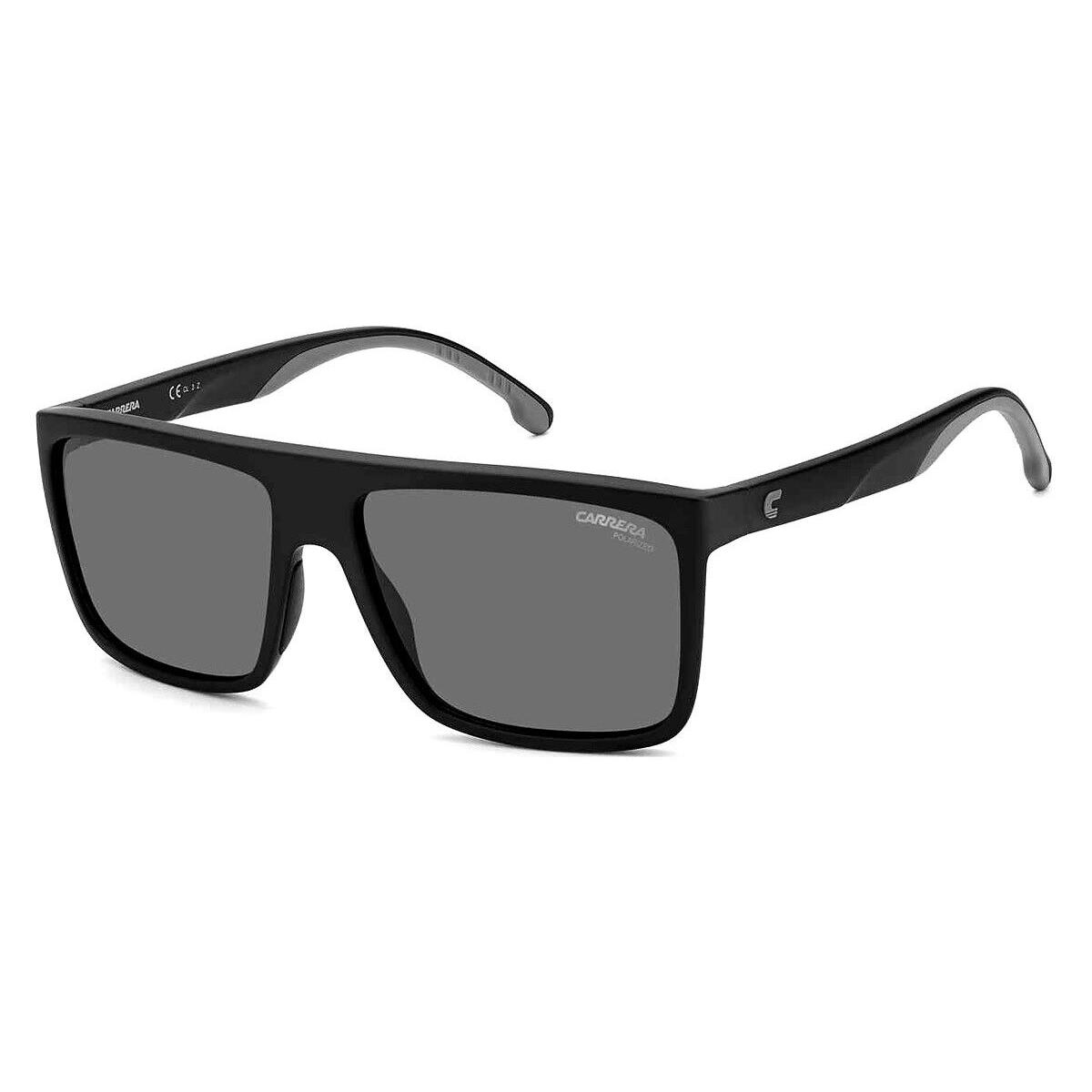 Carrera Car Sunglasses Men Matte Black / Gray Polarized 58mm