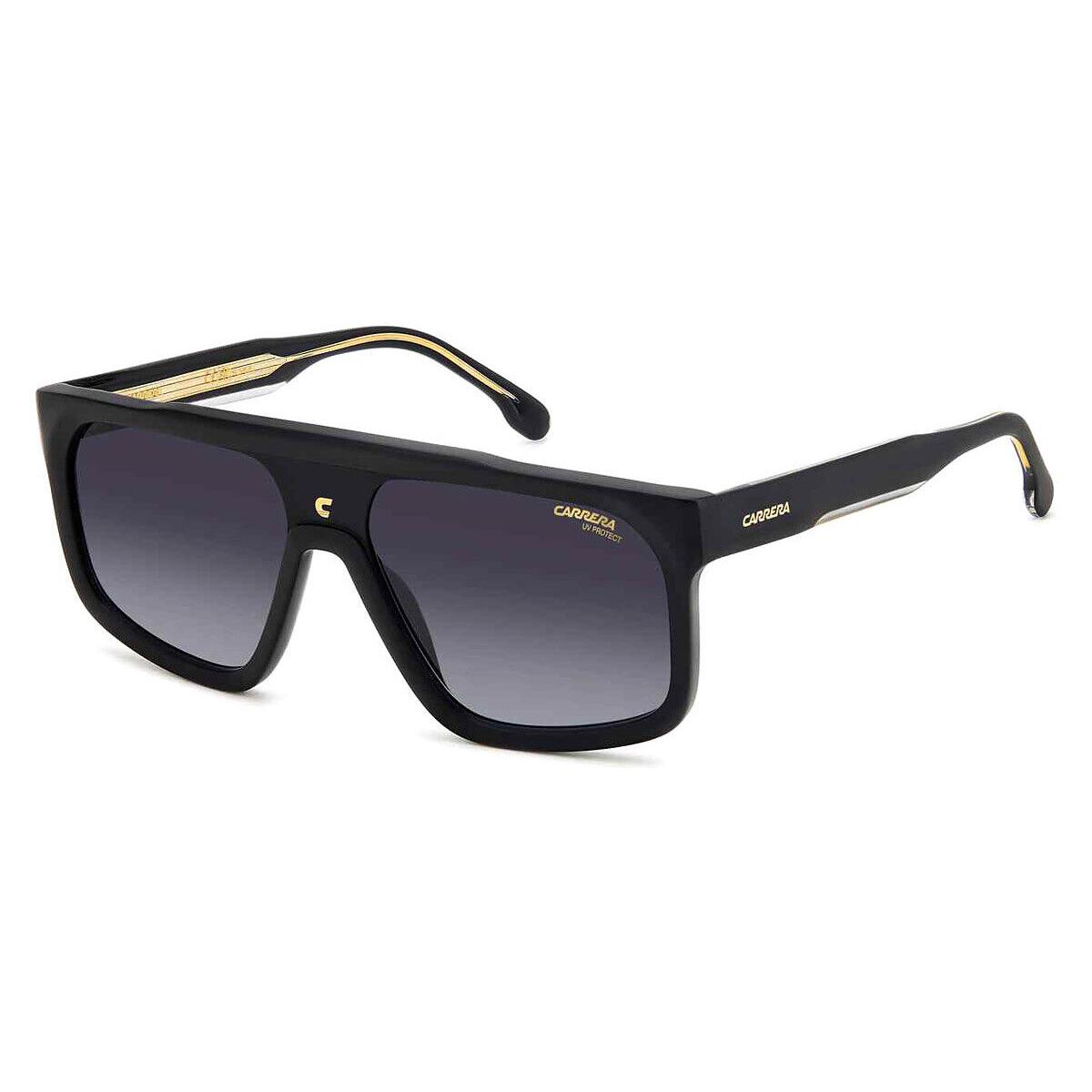 Carrera Car Sunglasses Unisex Matte Black / Gray Shaded 59mm