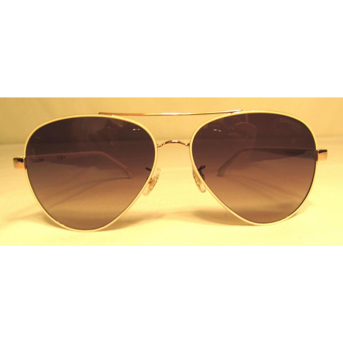 Carrera 3003/S R1A White Copper Gold Womens Aviator Sunglasses 58 14 140 w/ Case