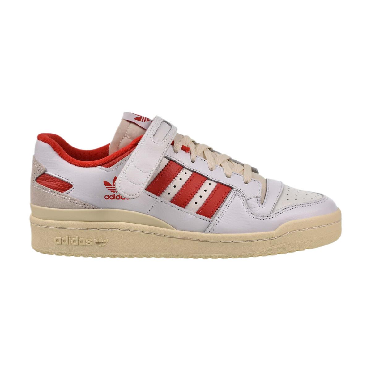 Adidas Forum 84 Low Men`s Shoes Cloud White-vivid Red S21-White GY5848 - Cloud White-Vivid Red S21-Cream White