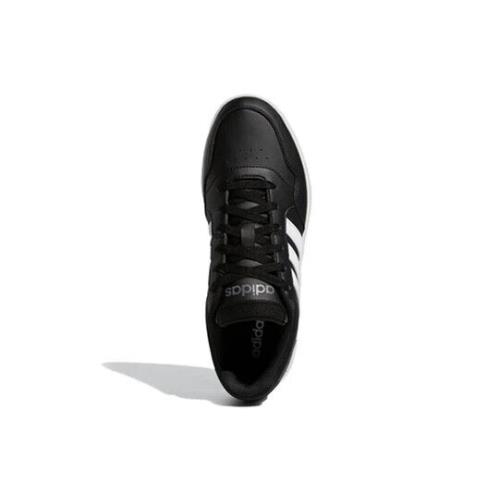 Men`s Adidas Hoops 3.0 Low Men`s Black/white Sneakers GY5432 - White