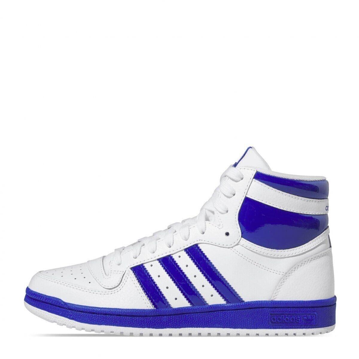 Adidas Mens Top Ten RB High Top Sneakers IF7813 - WHITE/BLUE/GOLDMT