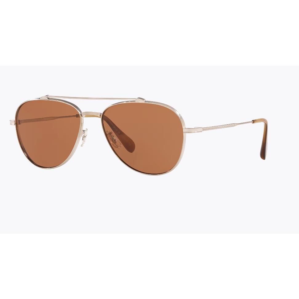 Oliver Peoples Mens Silver/ Persimmon OV1266ST 525473 56 Rikson Sunglasses 56 mm