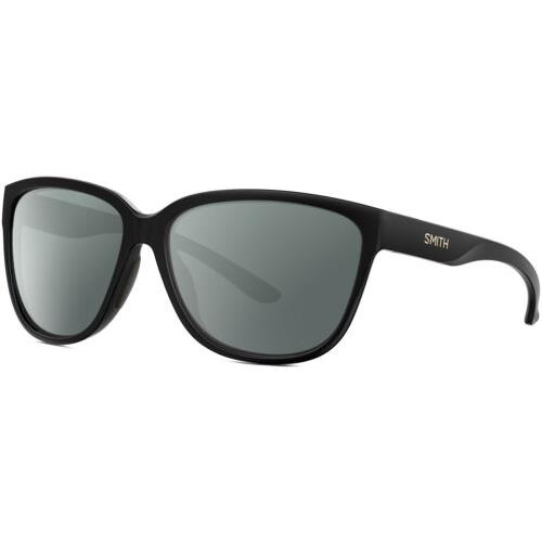 Smith Optics Monterey Womens Designer Polarized Sunglasses Black Gold 58mm 4 Opt Smoke Grey Polar