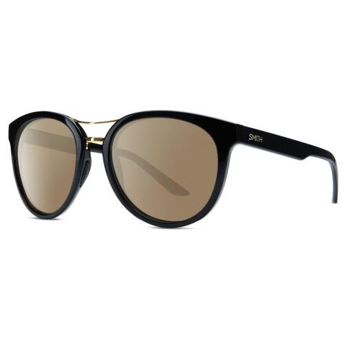 Smith Optics Bridgetown Womens Pantho Polarized Sunglasses Black Gold 54mm 4 Opt Amber Brown Polar