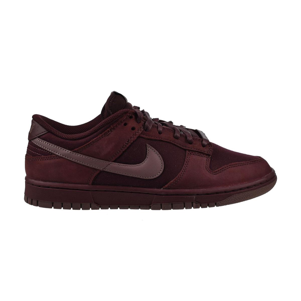 Nike Dunk Low Retro Premium Men`s Shoes Burgundy Crush FB8895-600 - Burgundy Crush