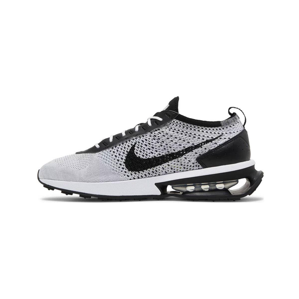 Nike Men`s Air Max Flyknit Racer DJ6106-002 Pure Platinum Black/white SZ 4-15 - Pure Platinum Black/White