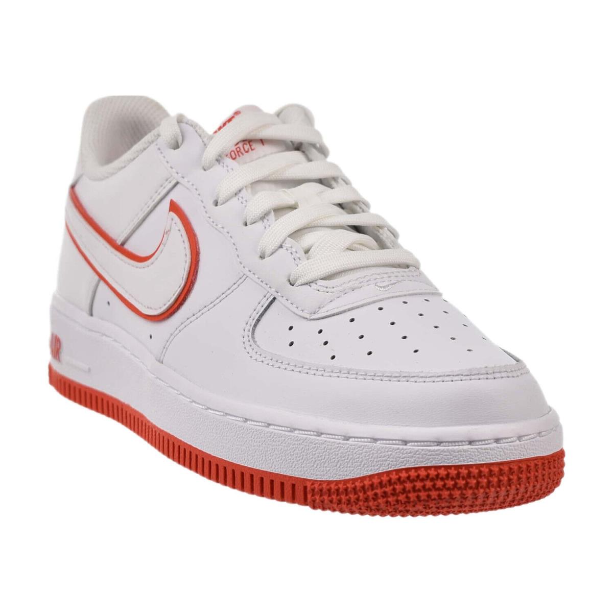 Nike Air Force 1 Low GS Big Kids` Shoes White Picante Red DV7762-101 - White-Picante Red