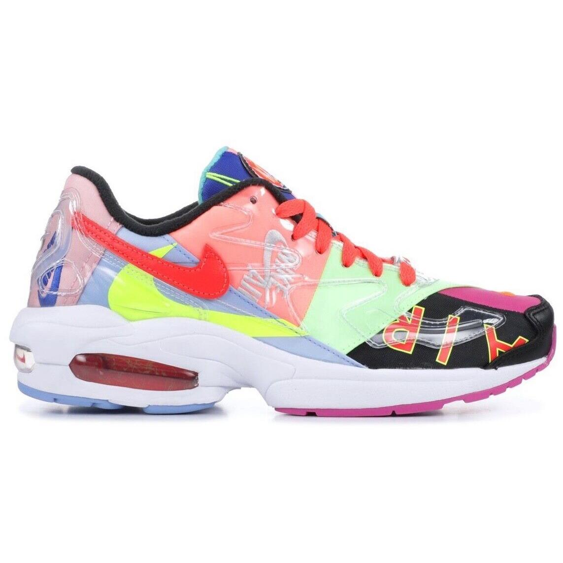 Men`s Nike Air Max 2 Light x Atmos `logos` BV7406 001 - Black/Bright Crimson