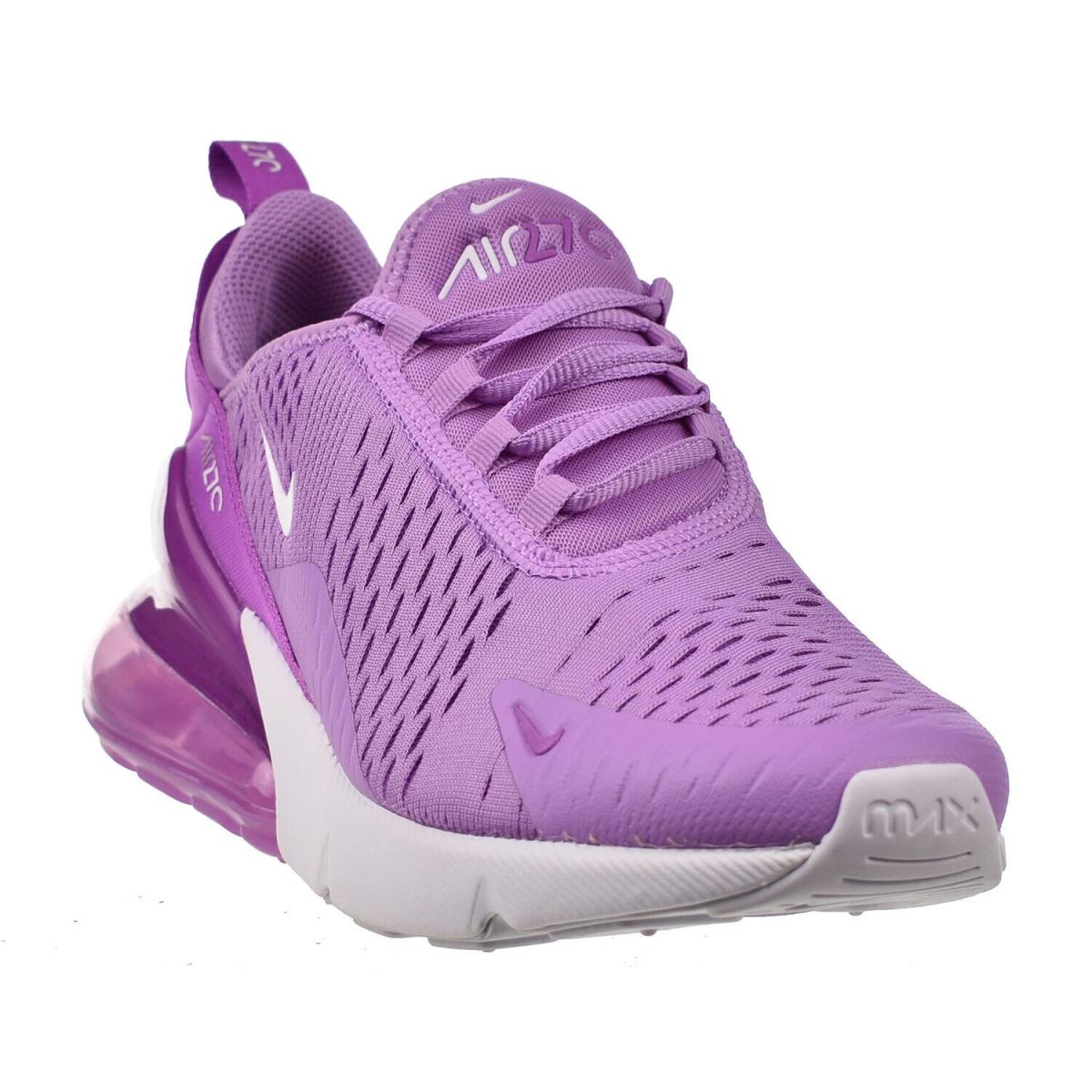 Nike Air Max 270 GS Big Kids` Shoes Rush Fuchsia-white 943345-501 - Rush Fuchsia-White