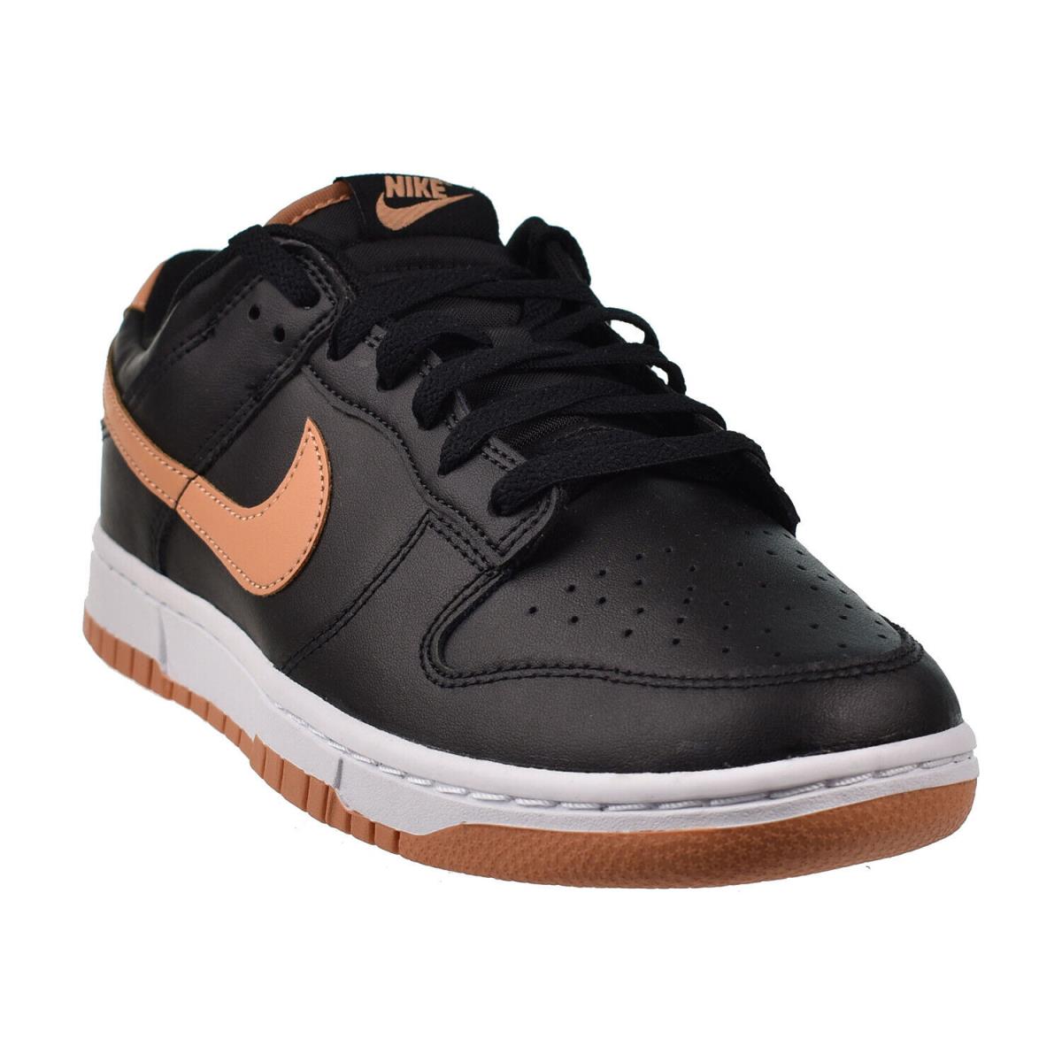 Nike Dunk Low Men`s Shoes Black-amber Brown DV0831-004 - Black-Amber Brown