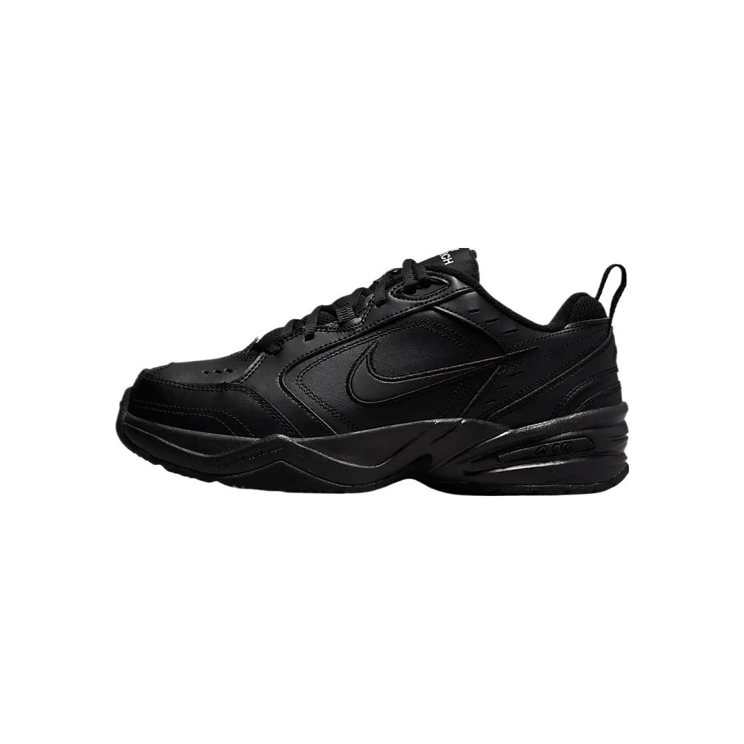 Nike Men Air Monarch 4E Extra Wide Sneaker Black / Black 416355-001 - Black