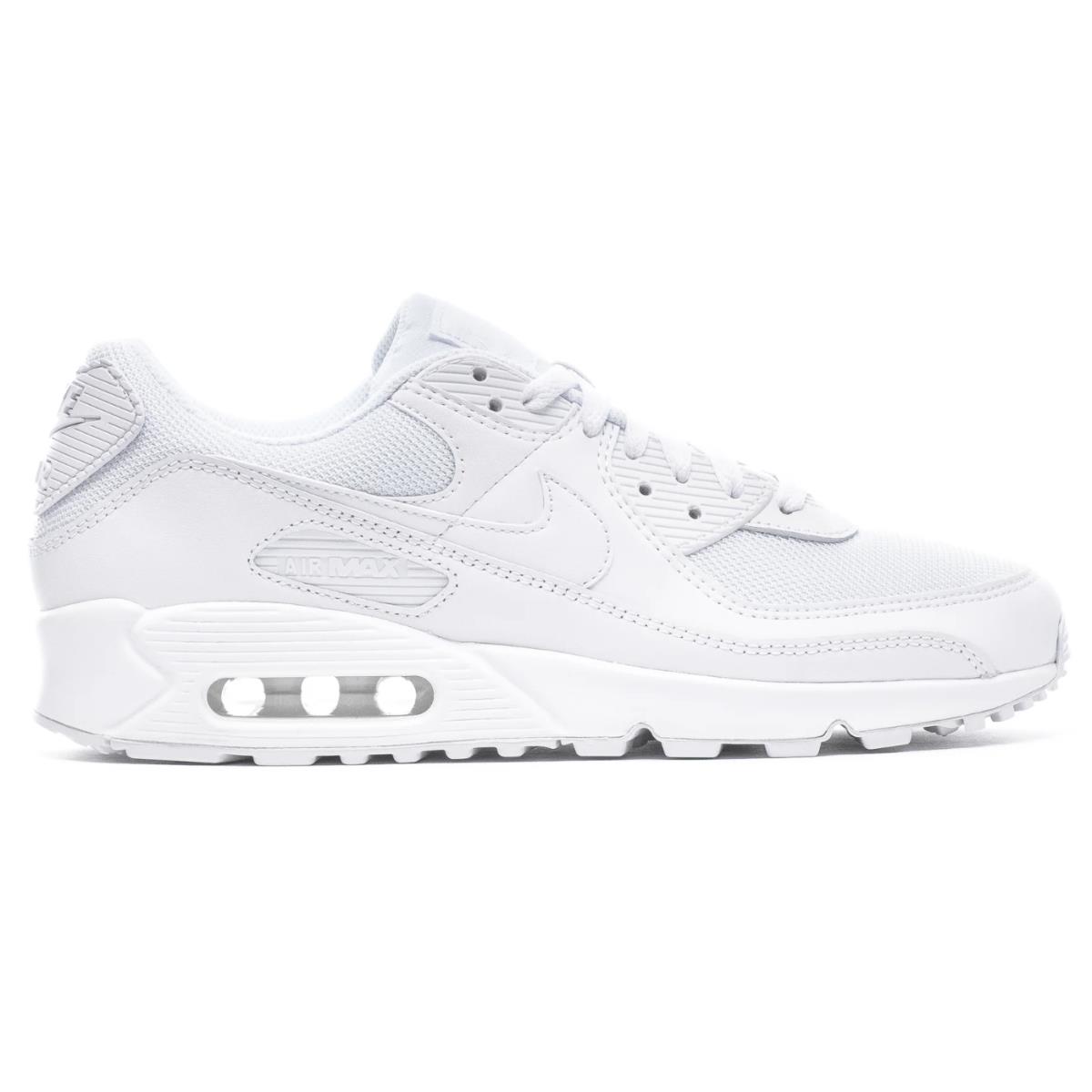 Nike Air Max 90 Men`s Casual Shoes White Wolf Grey US Sizes 7-13 - Gray