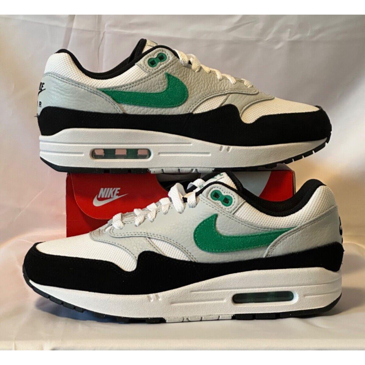 Nike Air Max 1 White Black Stadium Green - Size 8M / 9.5W FN6952-100 - Green