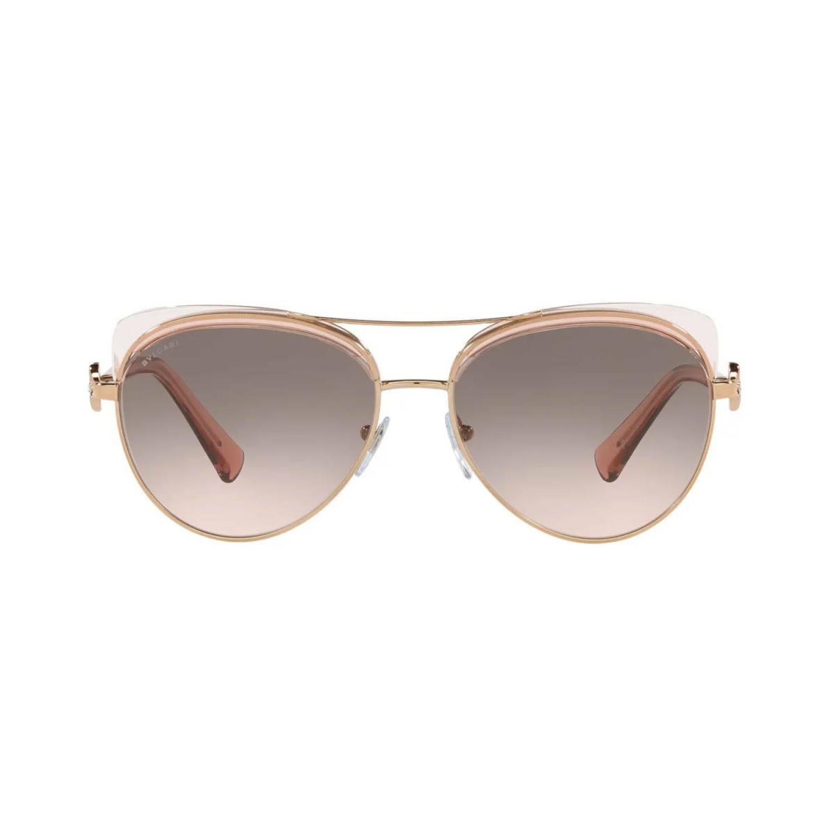 Bvlgari BV 6164B Rose Gold Pink Crystal/grey Pink Shaded 2014/3B Sunglasses