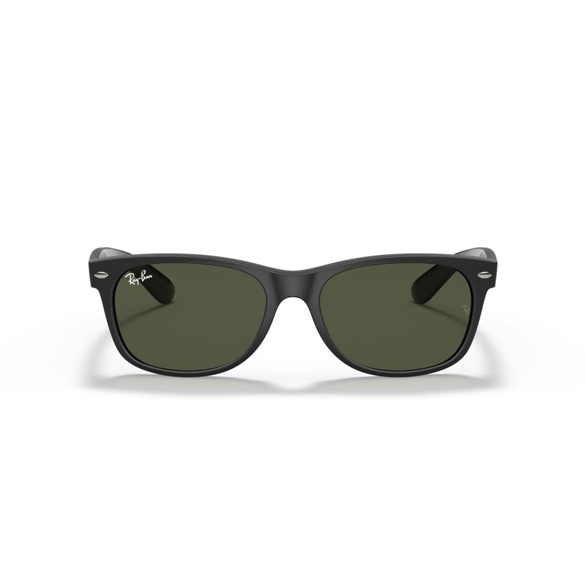 Ray Ban Sunglasses Wayfarer Color Mix RB2132 646231 55-18 Matte Black G-15 - Frame: Black, Lens: Green