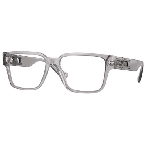 Versace VE3346 593 Eyeglasses Men`s Grey Transparent Full Rim 53mm