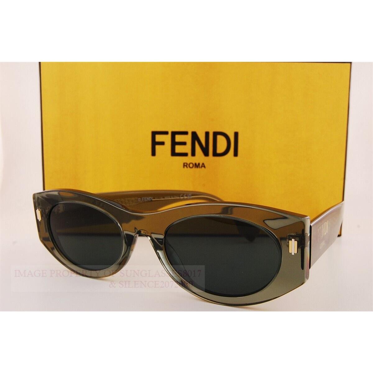 Fendi Sunglasses FE 40125I 95N Green/dark Green For Women