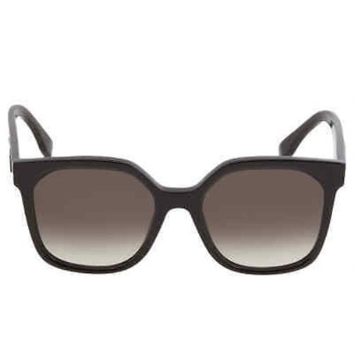 Fendi Gradient Smoke Square Ladies Sunglasses FE40007I 01B 55 FE40007I 01B 55