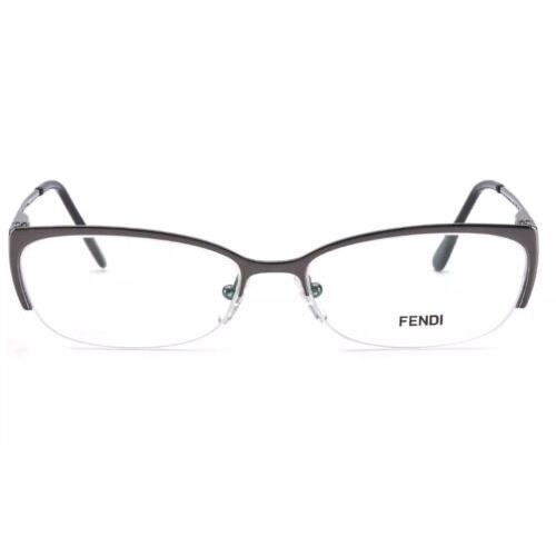 with Case Fendi F995 Women Half-rim Eyeglasses Frames 55-16-135 Gunmetal