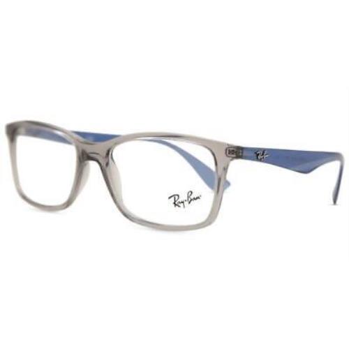 Ray Ban RB7047 6769 Eyeglasses Polished Transparent Grey 54-17-145