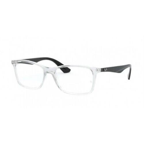 Ray Ban RX7047-5943-54 Clear Black Eyeglasses
