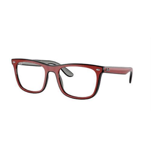 Ray Ban RX7209-8212-55 Red Eyeglasses