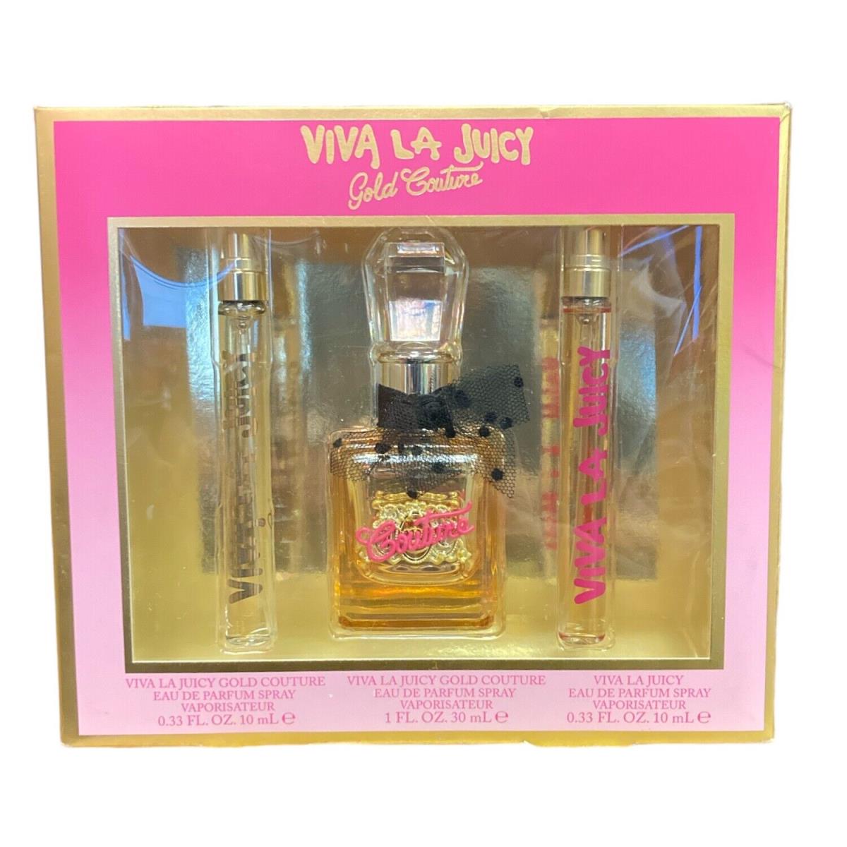 Juicy Couture Viva La Juicy Gold Couture Eau De Parfum Women`s Perfume Set