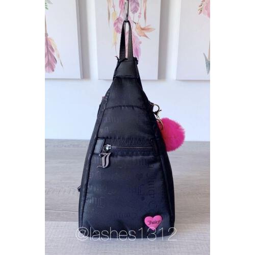 Juicy Couture Bag Material Girl Sling Backpack - Black