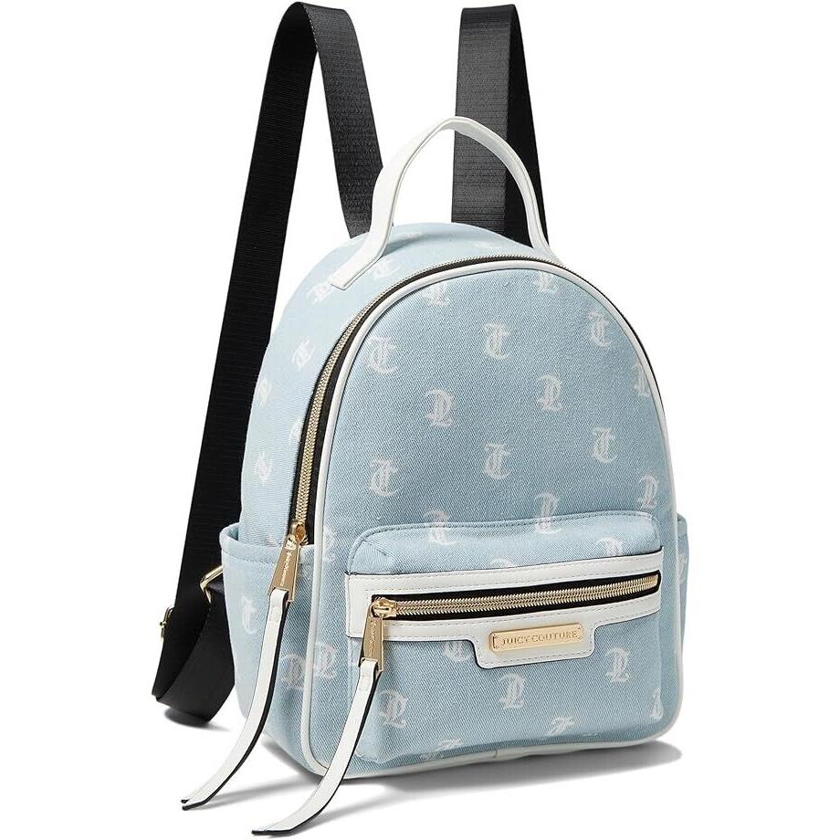 Juicy Couture Rosie Mini Backpack Blue Denim and White