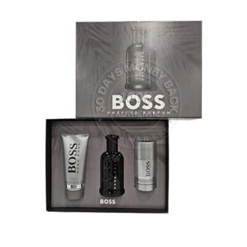 Hugo Boss Men`s Boss Bottled Parfum 3 Pc Gift Set