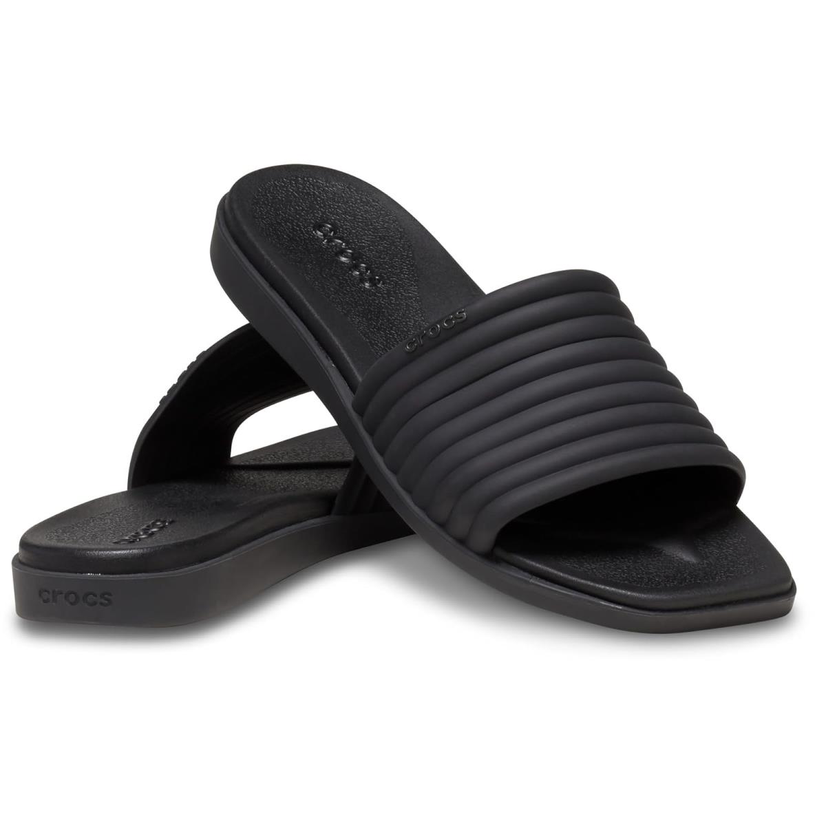 Woman`s Sandals Crocs Miami Slide - Black