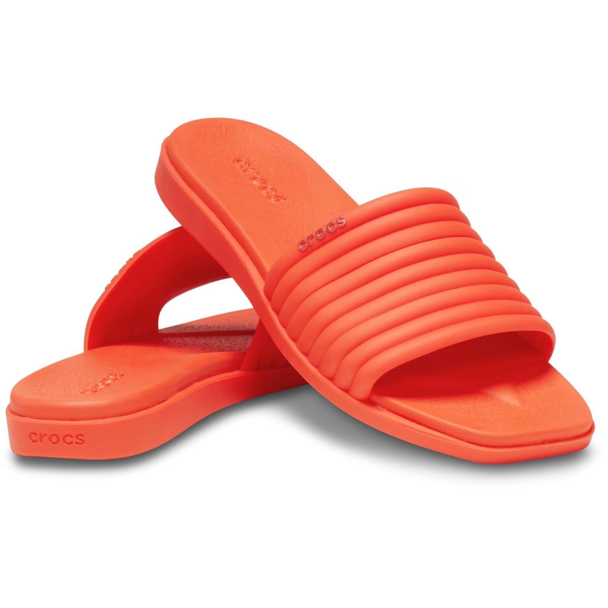 Woman`s Sandals Crocs Miami Slide Lava