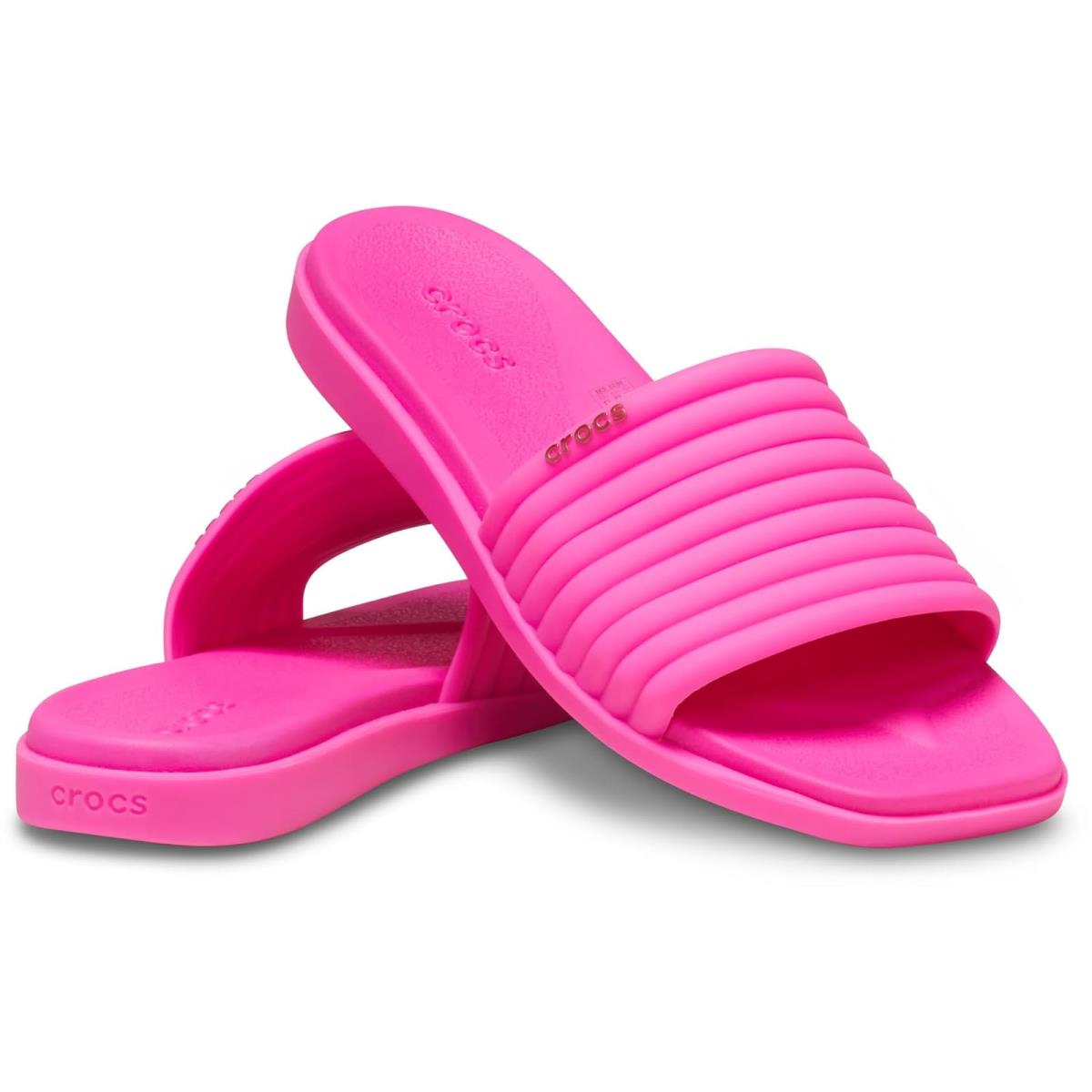 Woman`s Sandals Crocs Miami Slide Pink Crush