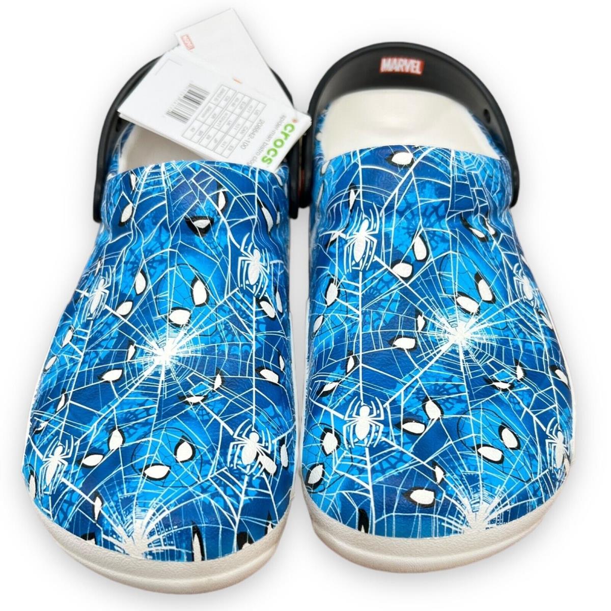 Crocs X Marvel Spiderman Clog Men s 9 Blue White Bistro