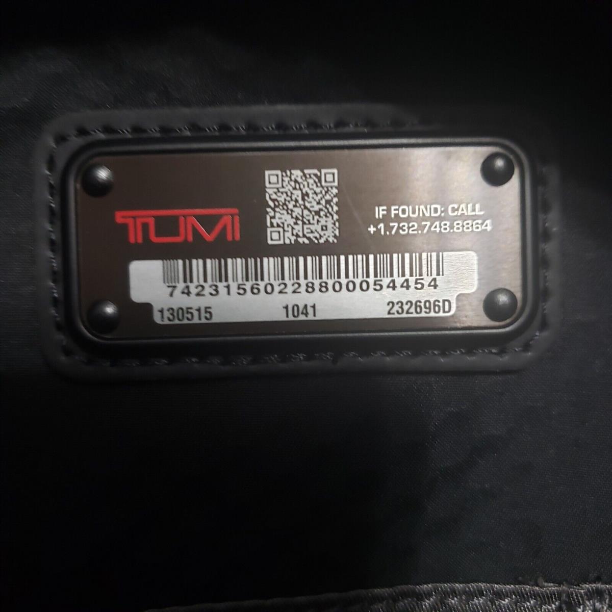 Tumi Jackson Crossbody Black Nylon Leather Unisex Adjustable 742315602288
