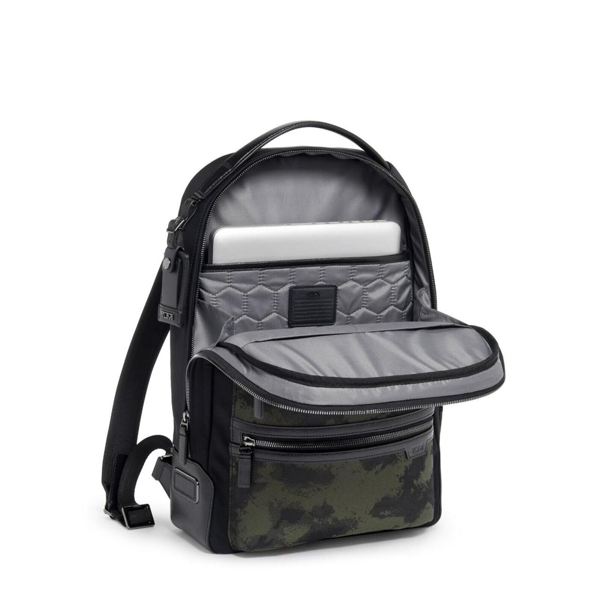 Tumi Harrison Bradner Backpack Camo Jacquard Rucksack Black