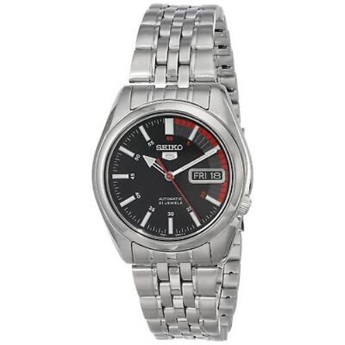 Seiko Automatic Men 5-7S Collection - Striking Black Dial with Day/date