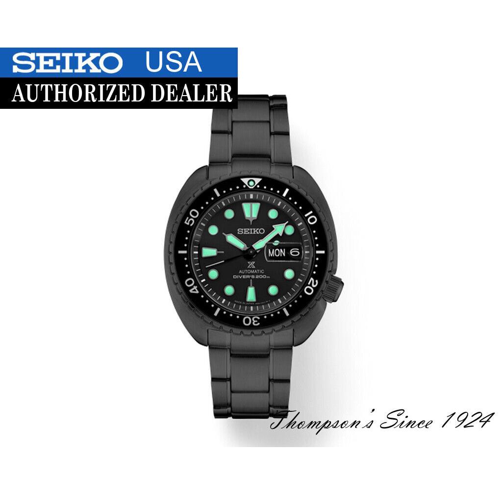 Seiko SRPK43 Prospex King Turtle Automatic Watch 200m Black Dial