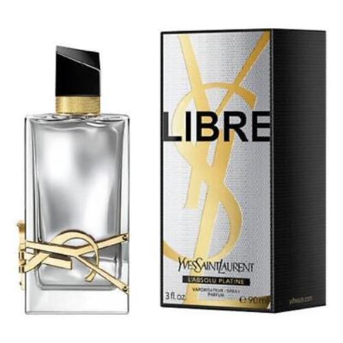 Yves Saint Laurent Ladies Libre L`absolu Platine Parfum Spray 3.0 oz Fragrances